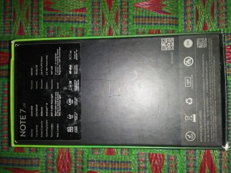 Infinix Note 7 Lite For Sale | New Condition | With All Accessories 1