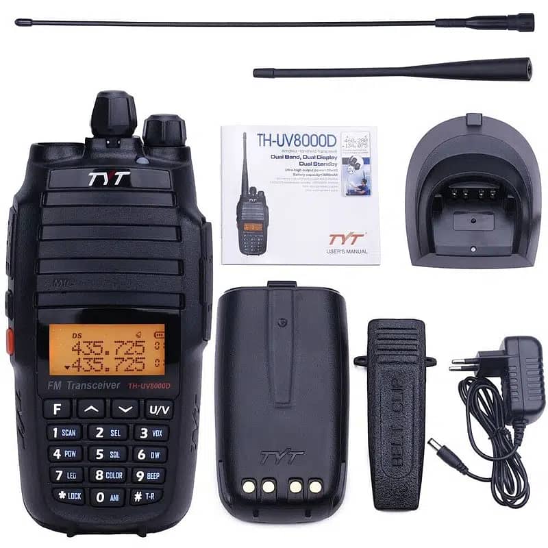Long Range Wireless set 1Pc TYT TH-UV8000D 10W Walkie Talkie UHF & VHF 5