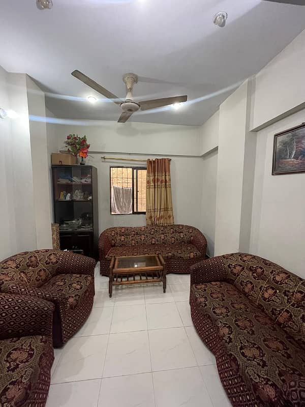 2 Bed D. D 850 Sq. Ft Apartment For Sale 3rd Floor, Lift Available, Prime Location Block 18 Samnabad Federal B Area 4
