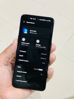 OPPO F17 PRO 10 by 8 condition 8gb 128gb black colour PTA Approved 0