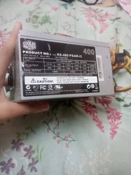 400w Power Supply | Cooler Master, with 6 pin to 8 pin connector 1