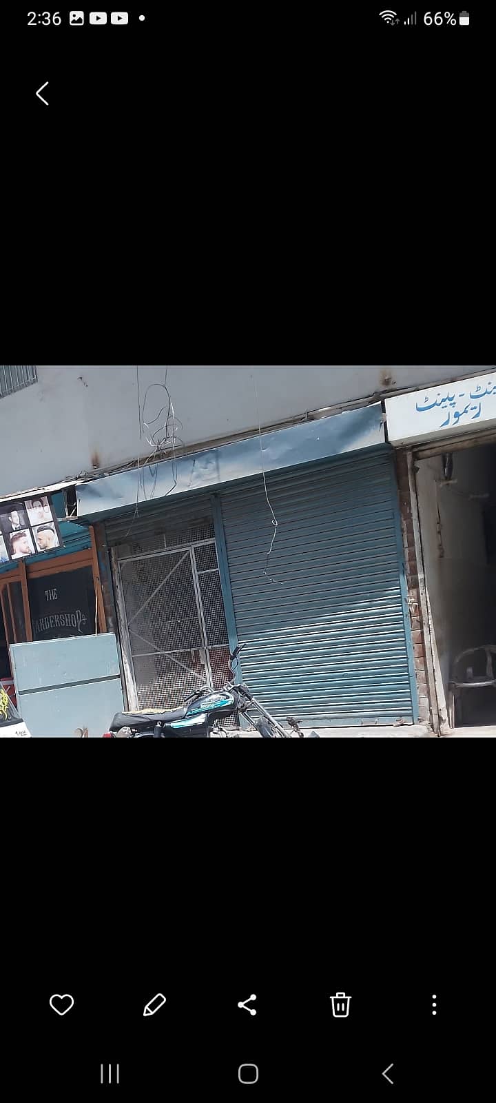 Two shutter shop at Tariq Road Commercial Area 1