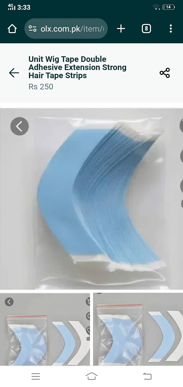 Free Delevry wig Unit Tape Double Extension Strong Hair Tape Strips 3