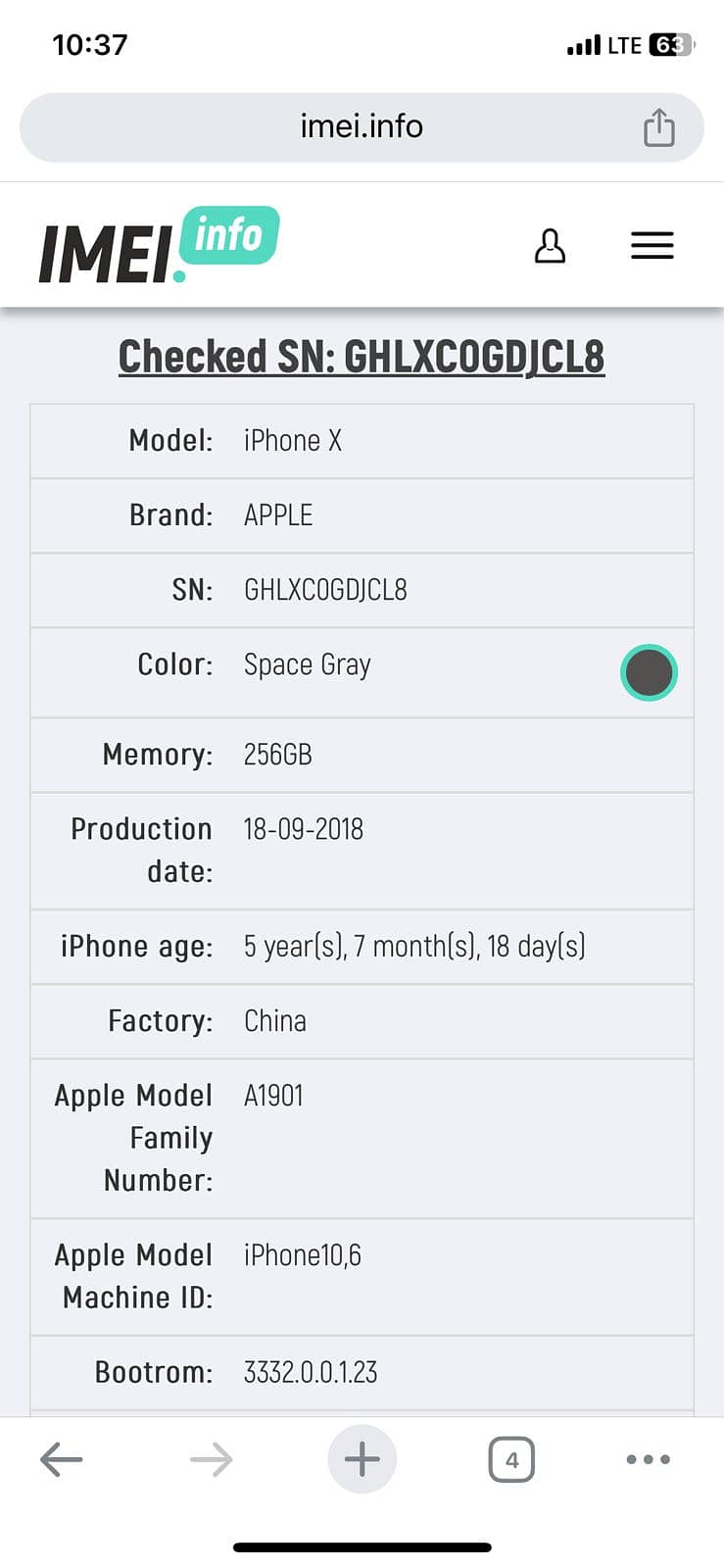 Iphone x 256GB officially Pta Approved 1