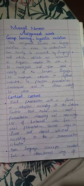 Hand Written assignment 2