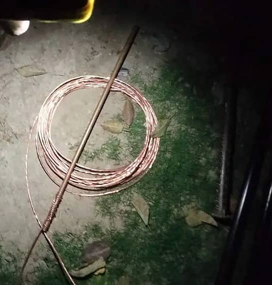 Earthing bore copper wire 1