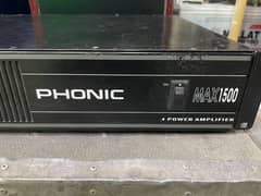 PHONIC MAX1500 AND MACKIE M-1400 POWER AMPLIFIRE FOR DJ SOUND SYSTEM 0