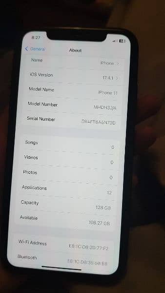 iPhone 11 128gb PTA aproved 5