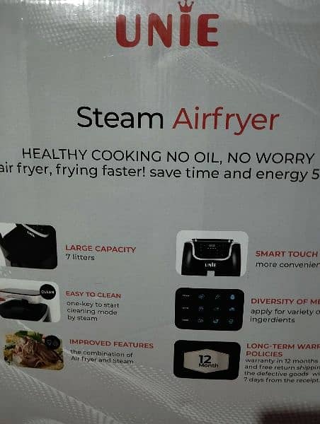 7 Litre Combo Air fryer with Steam 2