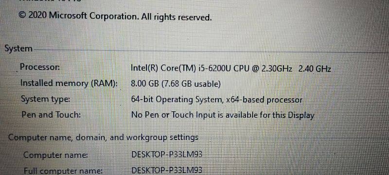 Dell i5 6 generation 8/256 1