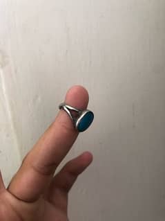 1 number irani feroza with chandi ring