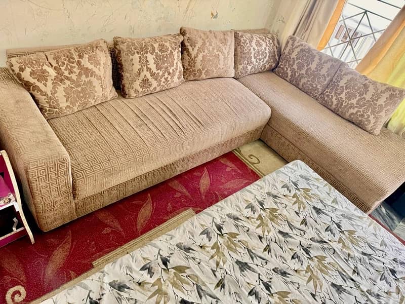L Shaped Neat & Clean Sofa For sale 1