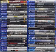 PS4 used games available