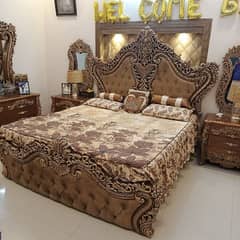 Urgent sale bed set with dressing and side tables without matress