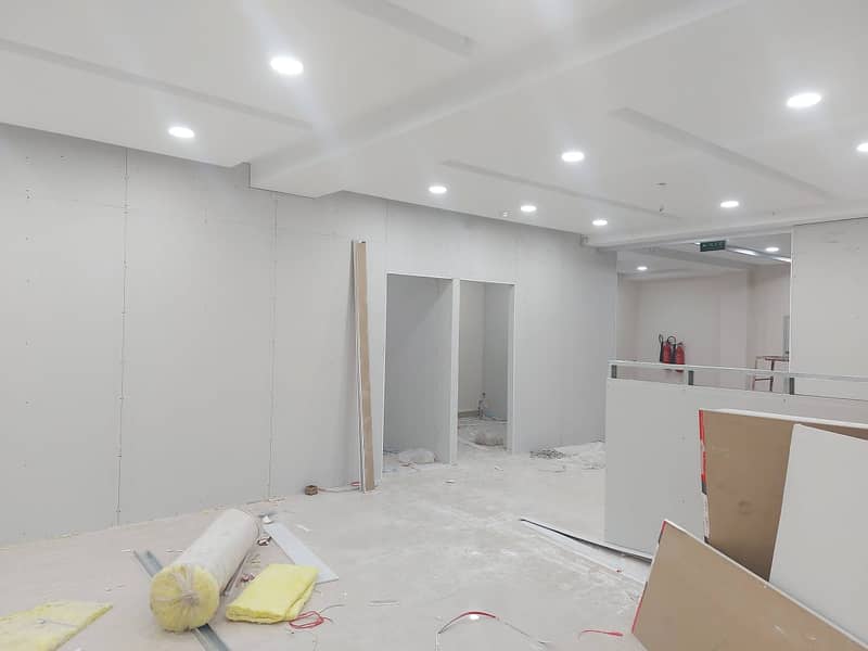 OFFICE PARTITION, GYPSUM BOARD PARTITION, DRYWALL, FALSE CEILING 18