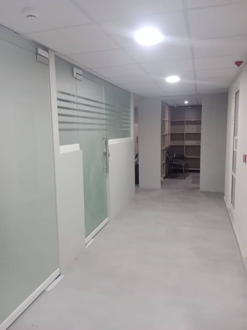 GYPSUM BOARD DRYWALL PARTITION, GLASS PARTITION, OFFICE RENOVATION 9