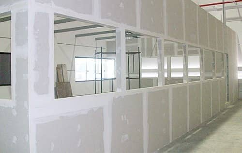 GYPSUM BOARD DRYWALL PARTITION, GLASS PARTITION, OFFICE RENOVATION 11