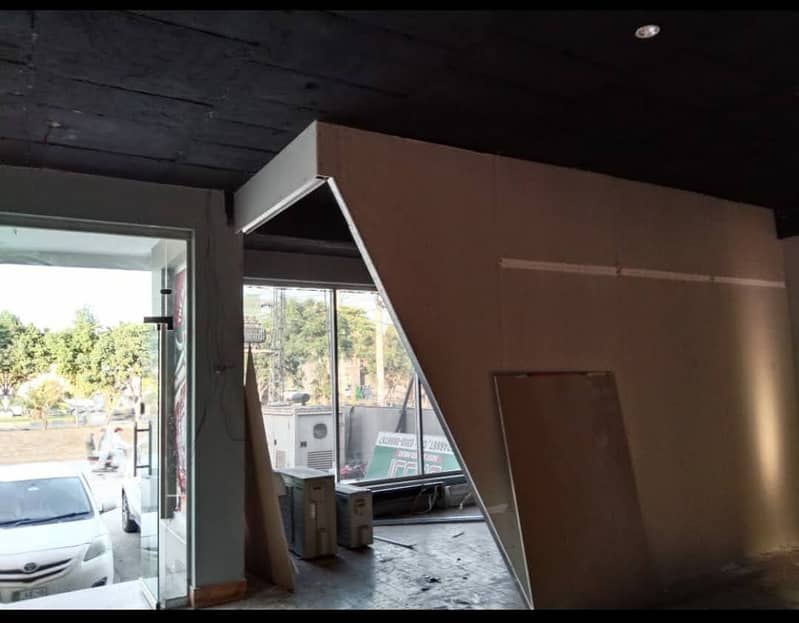 GYPSUM BOARD DRYWALL PARTITION, GLASS PARTITION, OFFICE RENOVATION 13