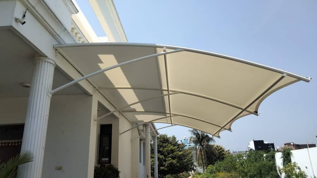 Tensile PVC Fabric Available In Different Type For Parking Shed 5