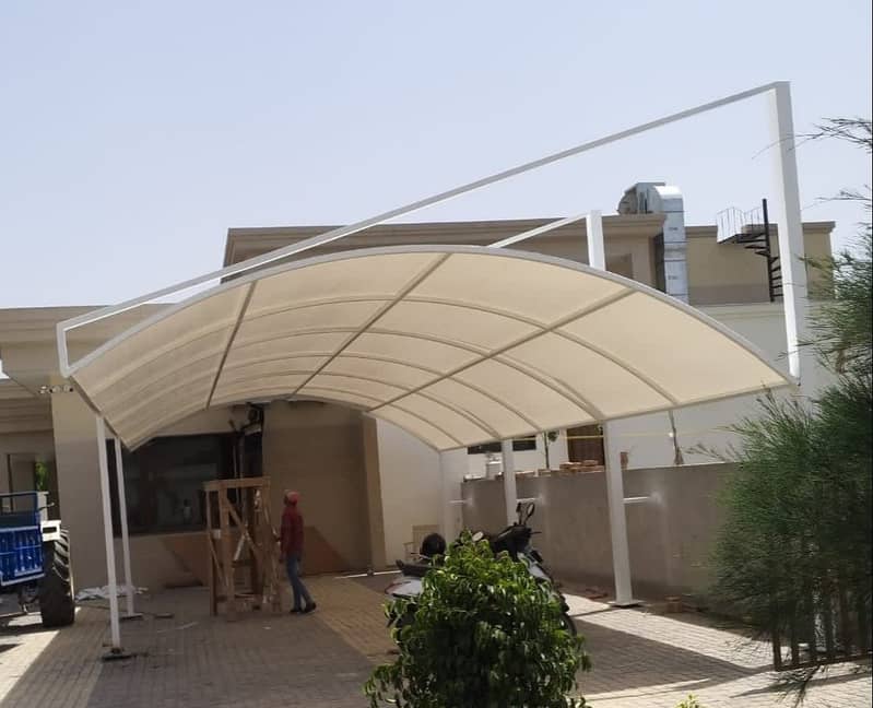 Tensile PVC Fabric Available In Different Type For Parking Shed 6
