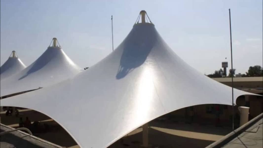 Tensile PVC Fabric Available In Different Type For Parking Shed 8