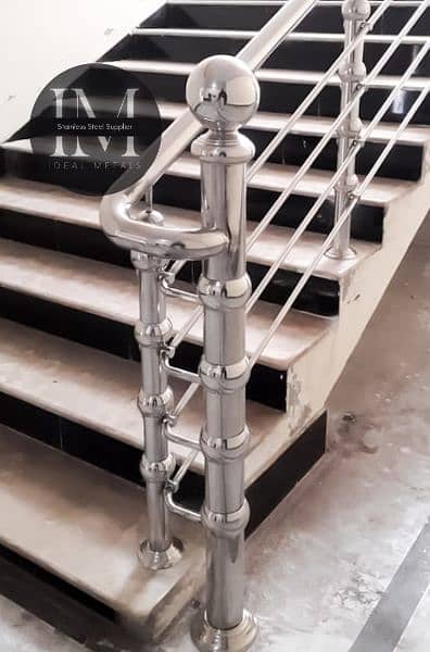 Stainless Steel Railing, Glass railing, Window Grill, Frame, Stairs 9