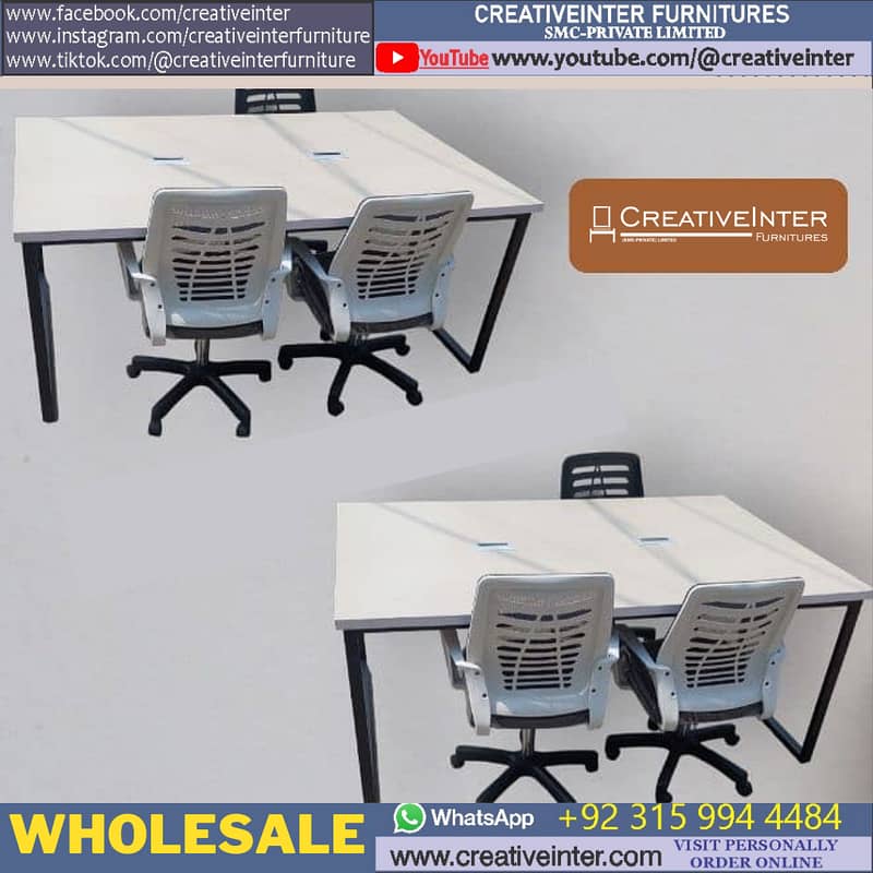 Office Study Computer Table Execitive Desk Workstation Chairs Sofa 14