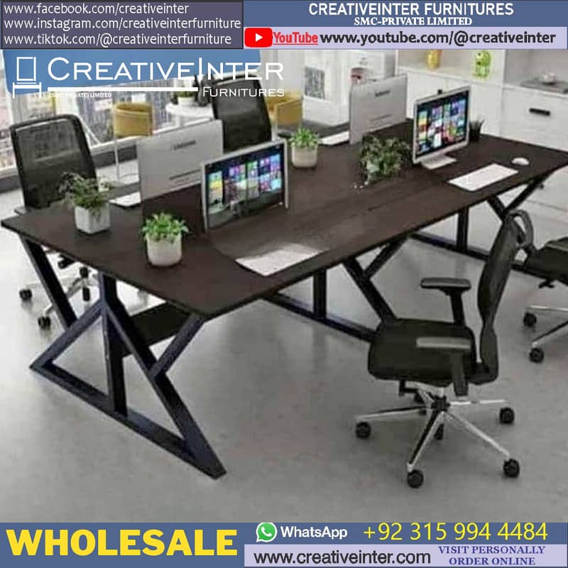 Office Study Computer Table Execitive Desk Workstation Chairs Sofa 17