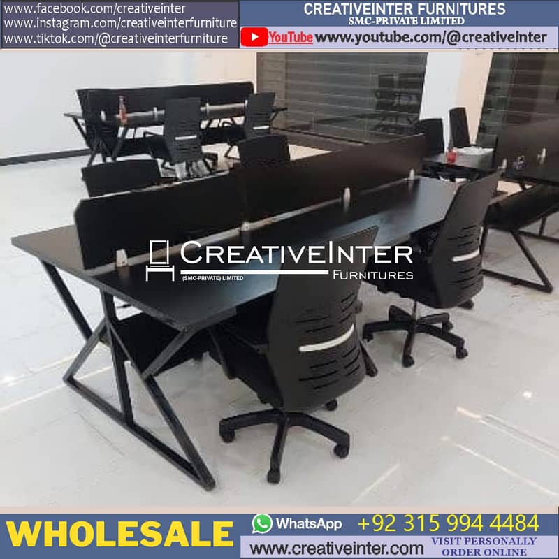 Office Study Computer Table Execitive Desk Workstation Chairs Sofa 18