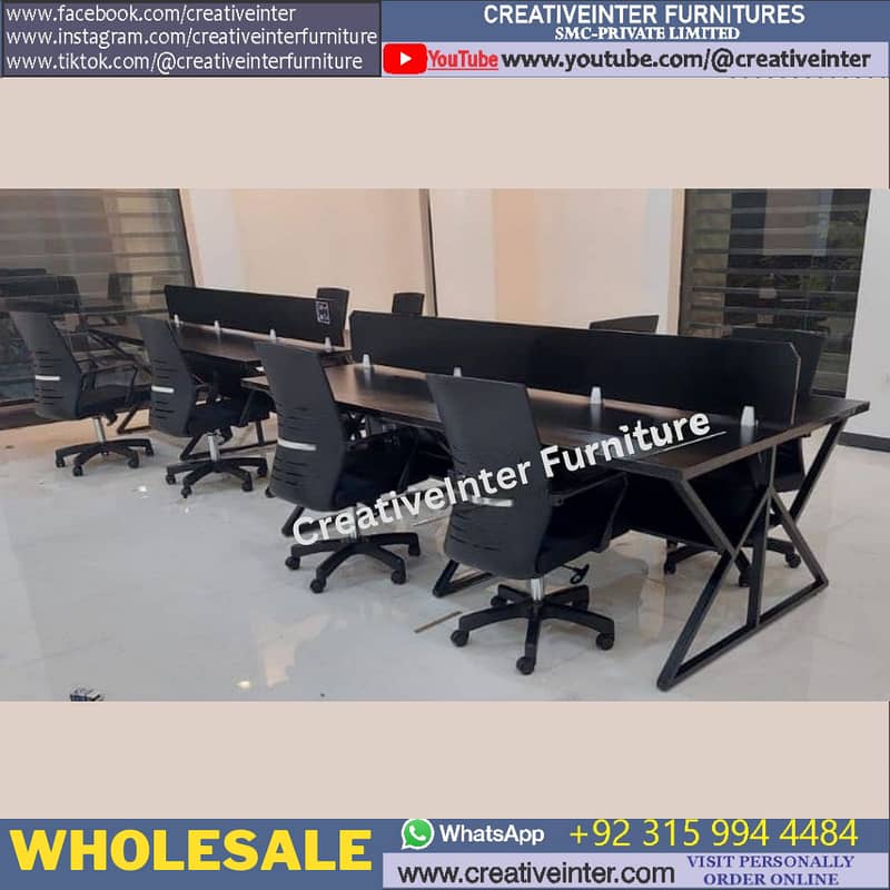 Office Study Computer Table Execitive Desk Workstation Chairs Sofa 12
