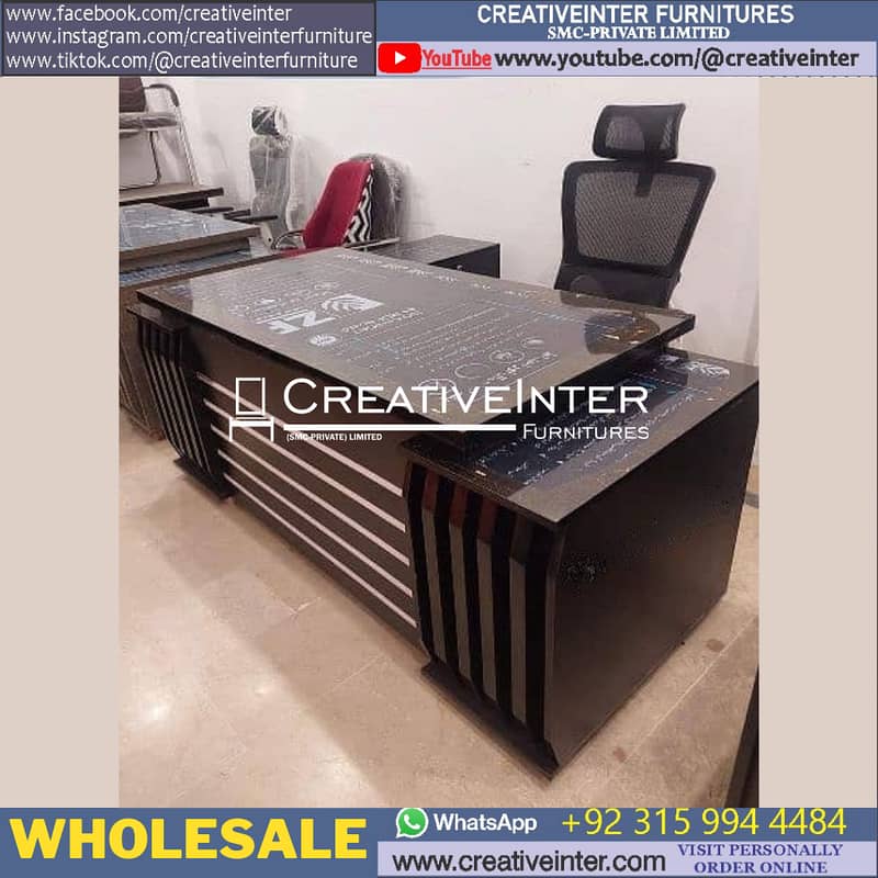 Office Study Computer Table Execitive Desk Workstation Chairs Sofa 16