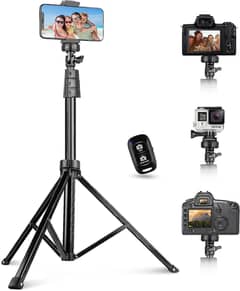 UBeesize 67 Inch Phone Tripod and Selfie Stick, Camera Tripod Stand wi