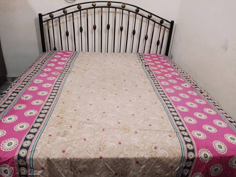 Iron bed with Spring mattress 1