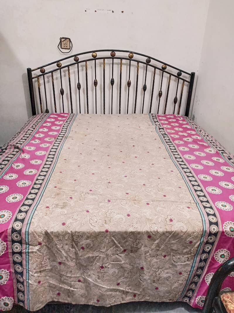 Iron bed with Spring mattress 2