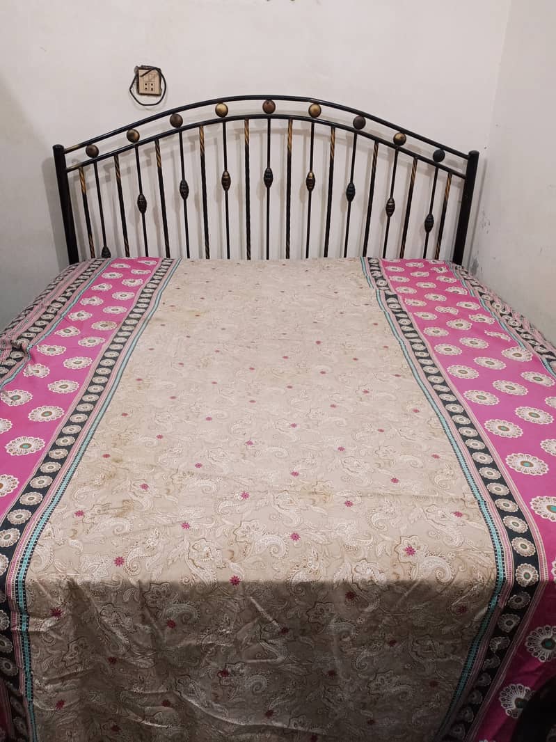 Iron bed with Spring mattress 3