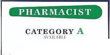 pharmacist category A available 0