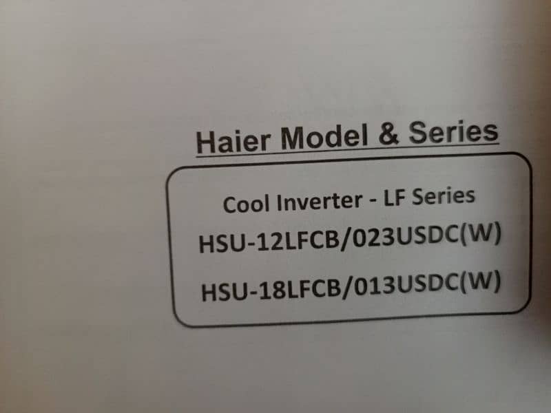 Haier DC inverter 1.5 ton like a brand new 2