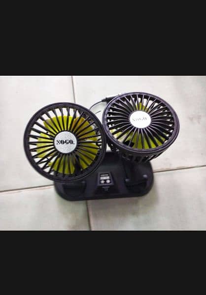 Sogo Flexible Dual Fan 360 Degree Rotation 02 speeds 10