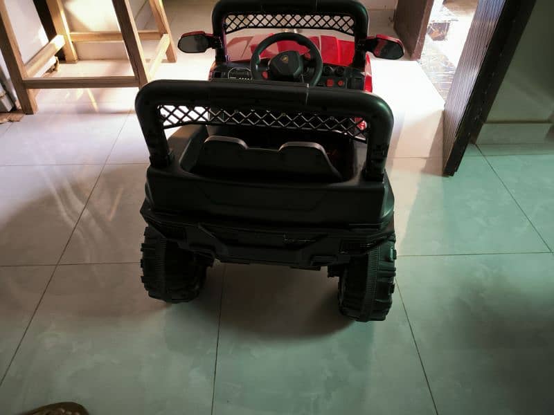 2 seat kids car, 4 wheel motor - 1 steering motor 5