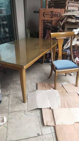 Dining table with 6 chairs 4