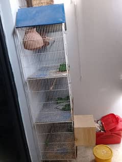 3 portion birds cage