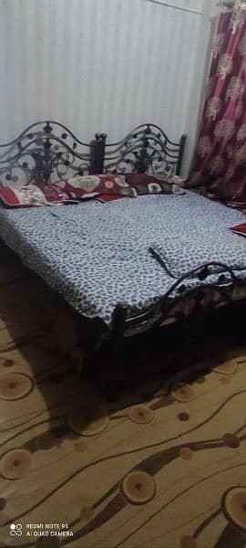Two Single iron bed with mattress for sale 1