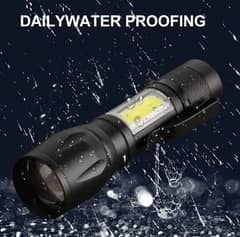Top quality led torch in plastic body with light weight and long range