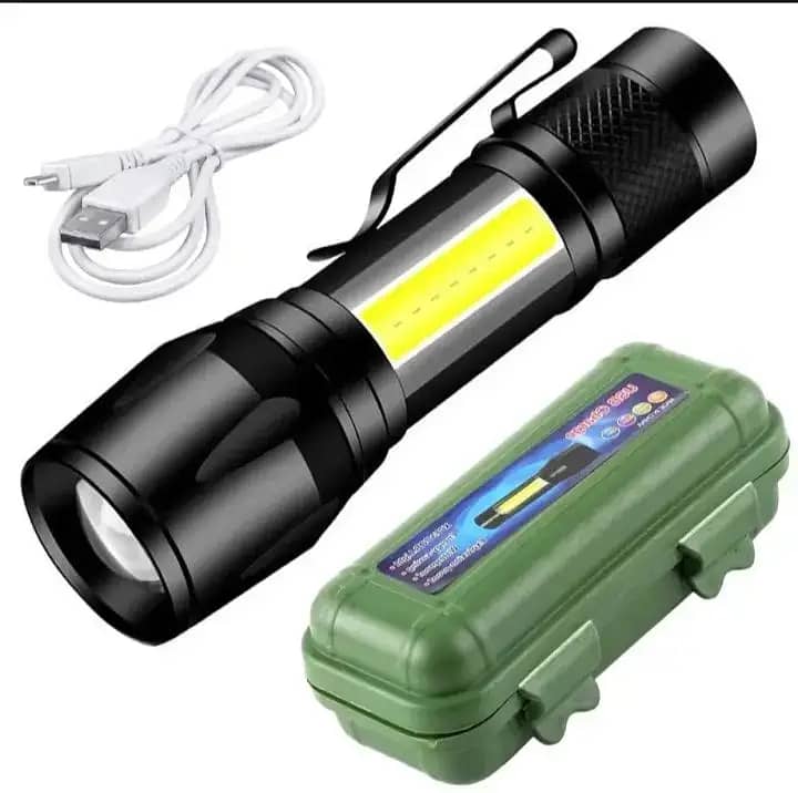 Top quality led torch in plastic body with light weight and long range 3