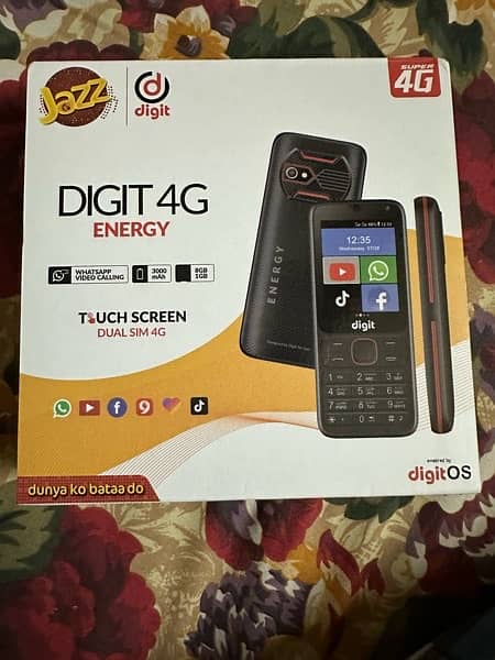 Jazz digit Energy 4g LTE with Touch display Android 1Gb 8Gb 14