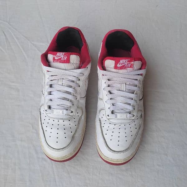 Nike Air Force 1 Low White University Red Sneakers/Shoes 1