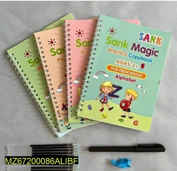 4 pcs Set Magic Practice copy book for kids 1