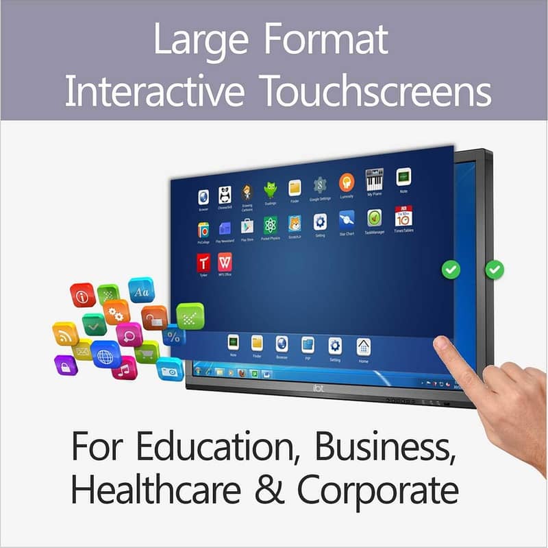 Interactive Touch Screens | Smart Digital Board | Flat Panel | LED| 1
