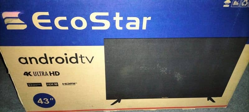 Pin Pack brand new Ecostar 4k android Tv Lcd 3