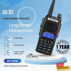 UV-82 high Power Dual Band Walkie Talkie long range dual display Radio 0